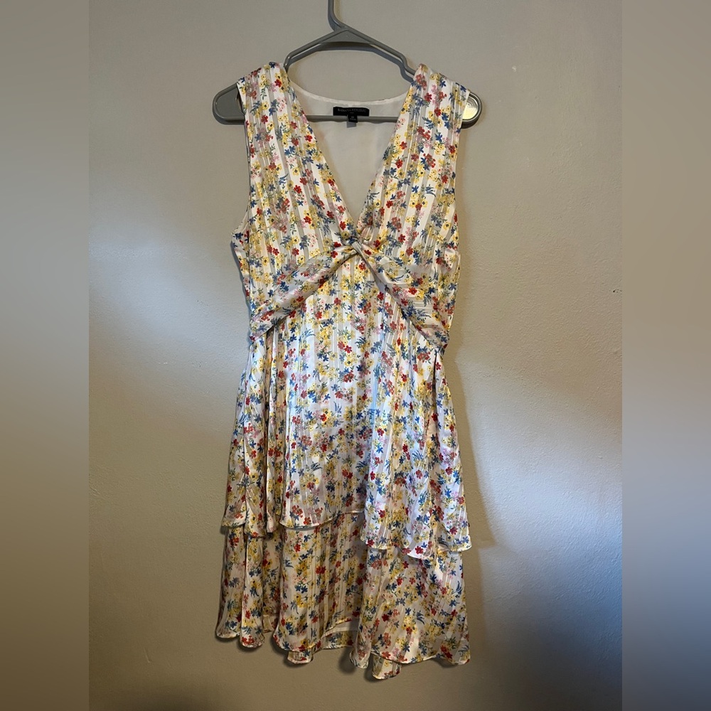 Banana Republic Floral Twist-Front Midi Dress